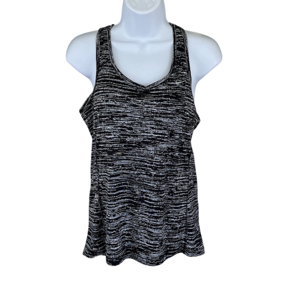 Nike Dri-fit, black and white athletic tank, size small.